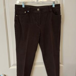 Chico’s Brown”So Slimming” jeans. Size 1